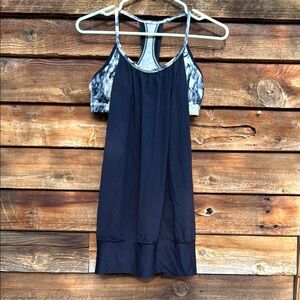 lululemon athletica Black and Gray Tank Top